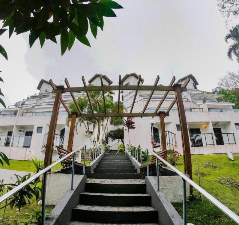 Апартаменты Linda Cobertura Duplex, Pe Na Areia,Vista Linda. Карагуататуба Экстерьер фото