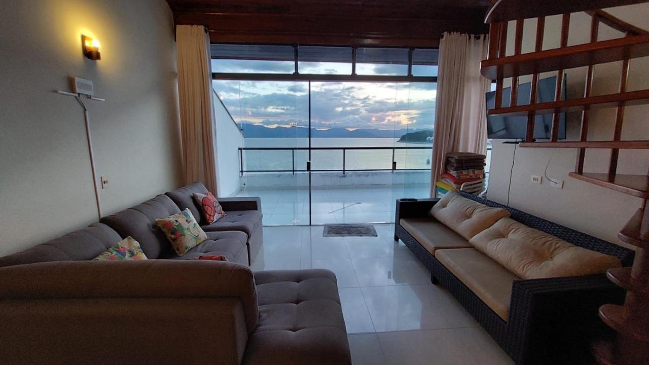 Апартаменты Linda Cobertura Duplex, Pe Na Areia,Vista Linda. Карагуататуба Экстерьер фото