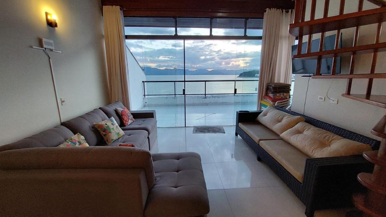 Апартаменты Linda Cobertura Duplex, Pe Na Areia,Vista Linda. Карагуататуба Экстерьер фото